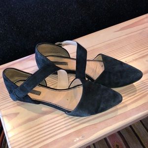 H&M Suede Pointed Flats